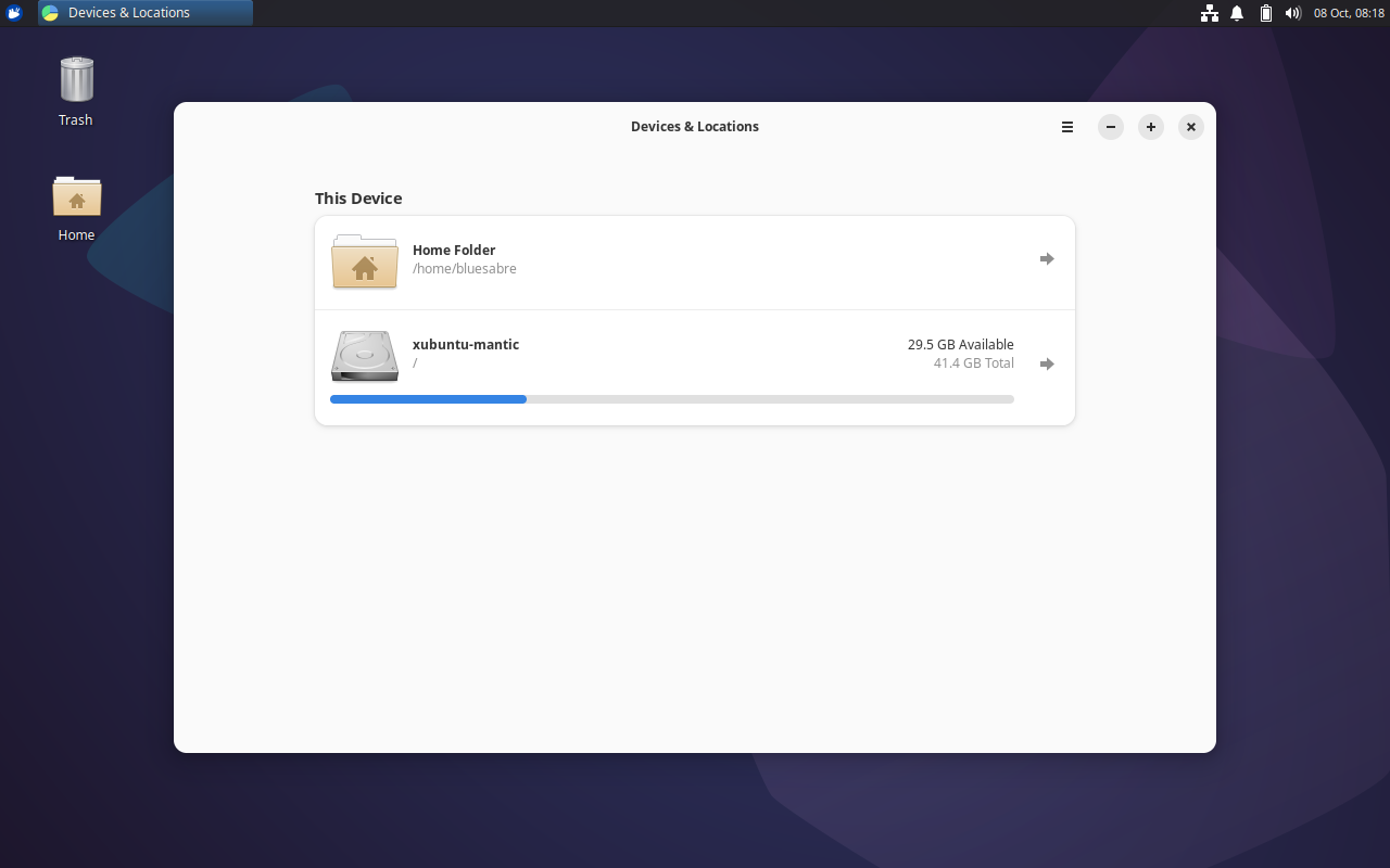 Baobab 45.0 features a visual refresh to match the other GNOME 45 apps