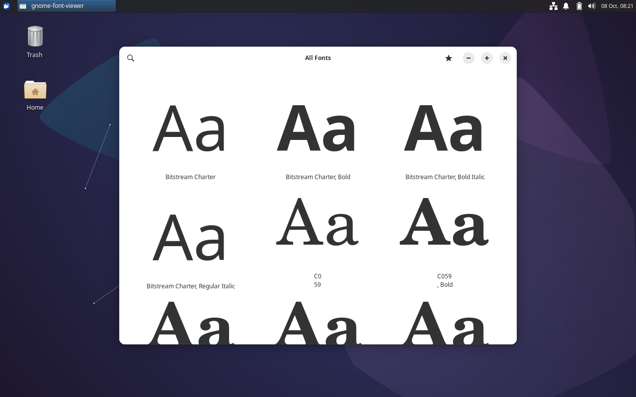 Fonts 45.0 features the latest GNOME 45 design trends
