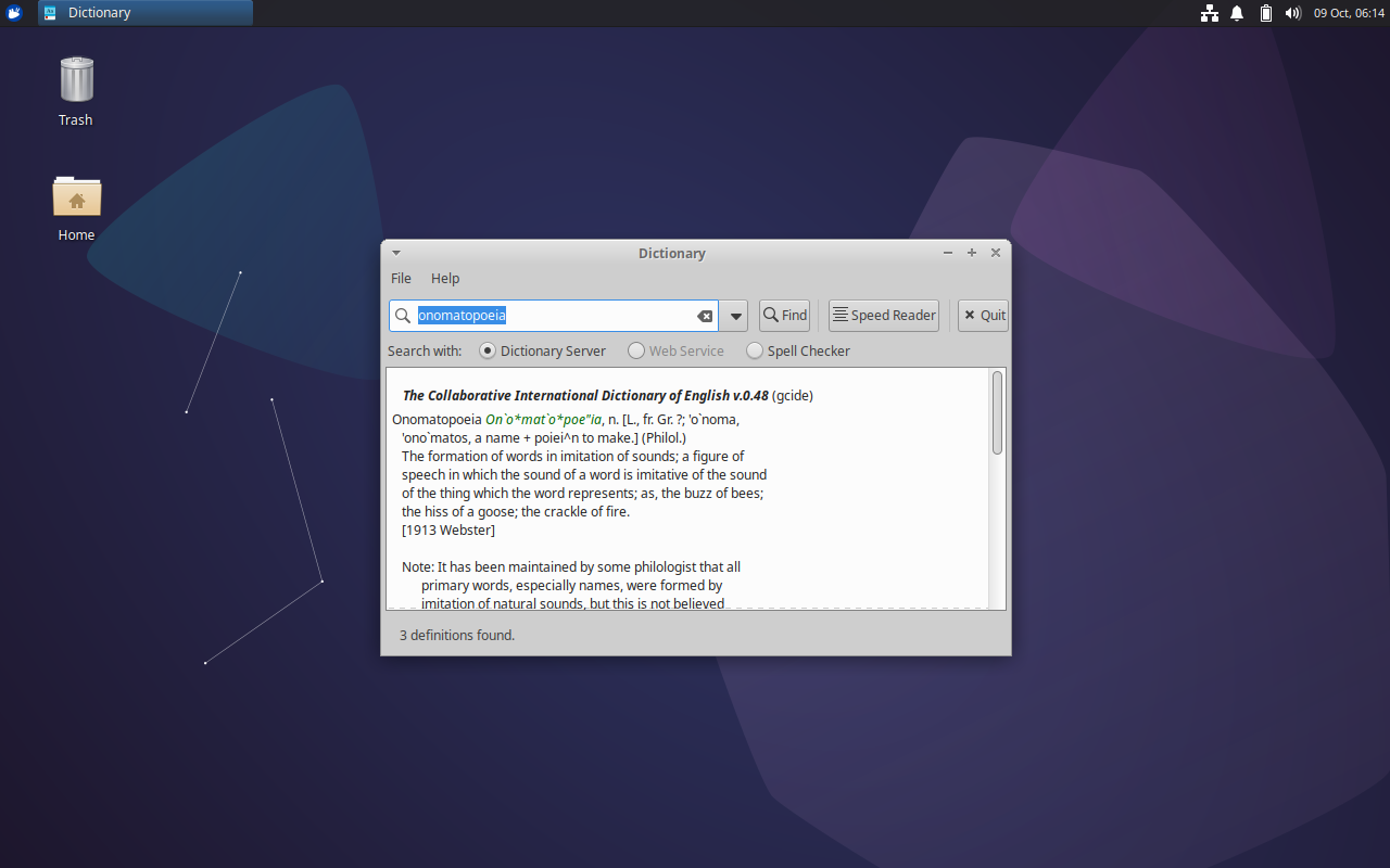Dictionary 0.8.5 fixes some bugs while also applying some light UI enhancements