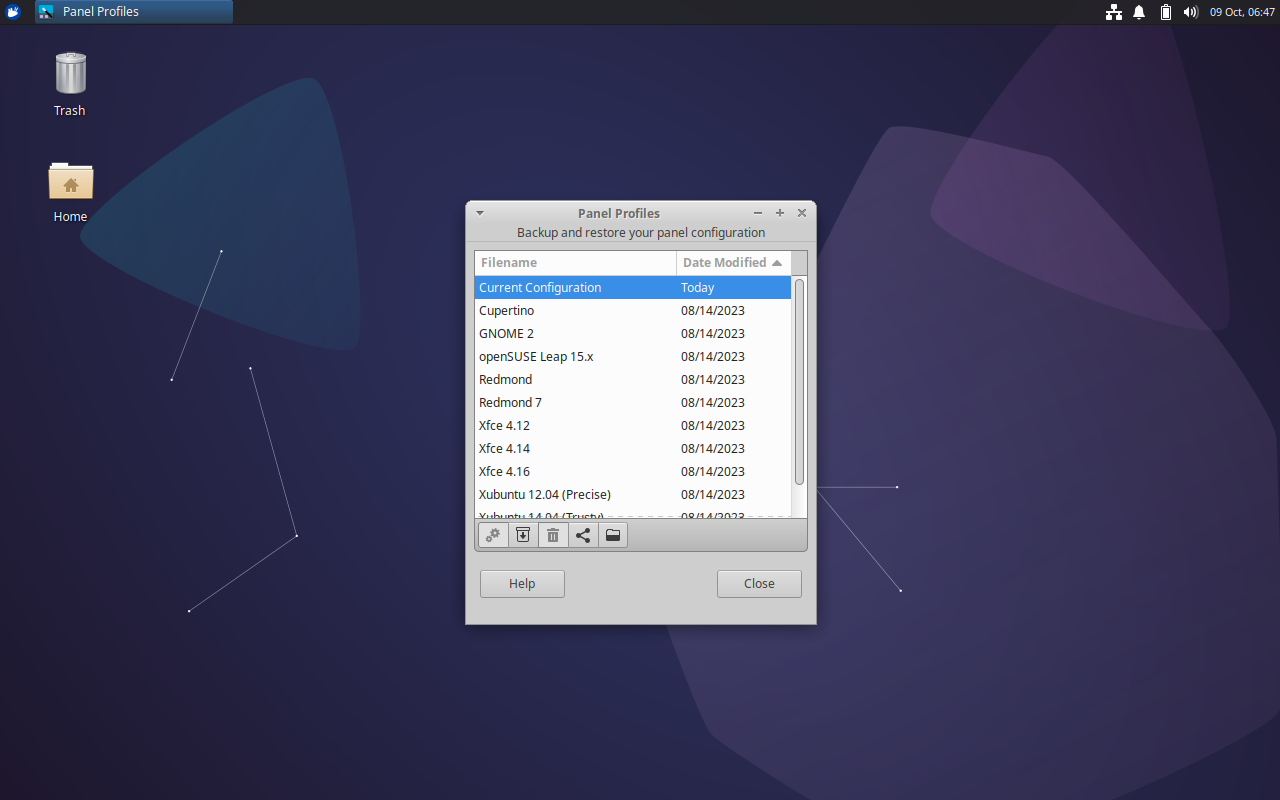 Panel Profiles 1.0.14 significantly improves file handling