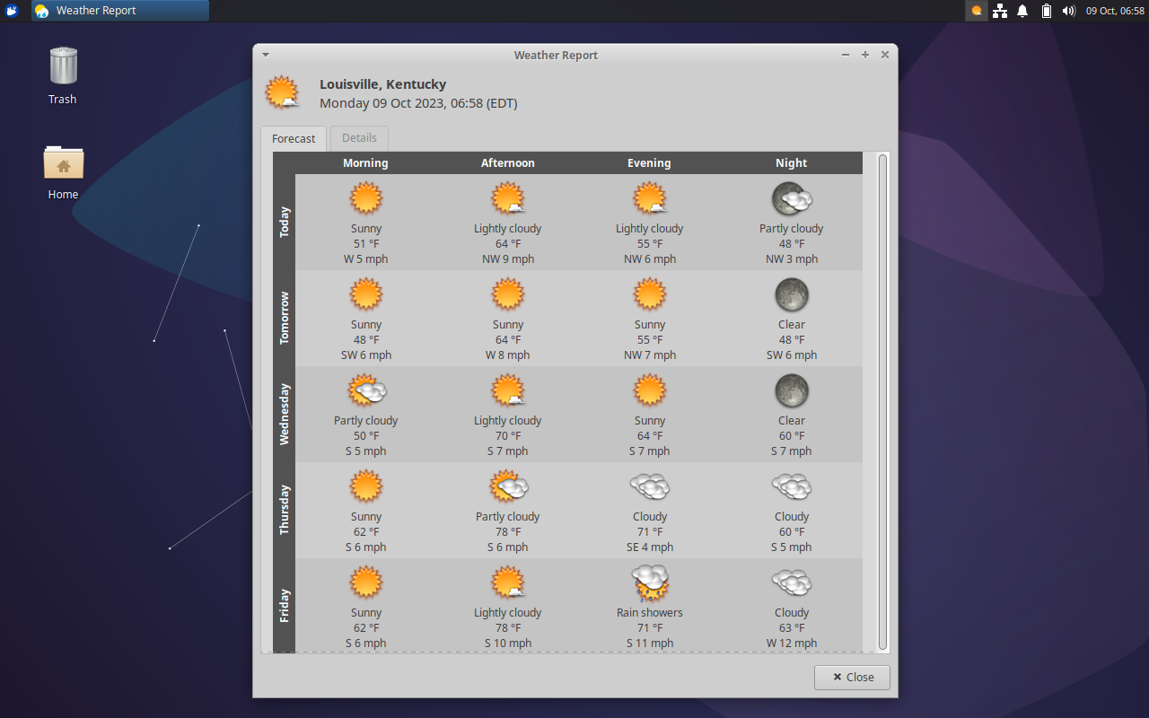 Weather 0.11.1 makes it easier to configure the plugin and improves UI scaling